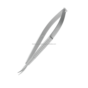 Vannas Iris Micro Scissors Stainless Steel CE Certified Straight/Curved Tips Reusable Ophthalmic Surgical Scissors for Eye 5 in