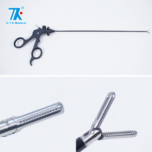 Atraumatic Manual Laparoscopic Grasper 5.5mm Fenestrated Jaw