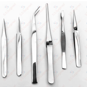 All purpose 6-piece precision tweezer set