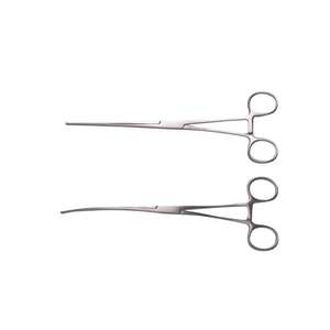 Veterinary Stainless Steel Durable Hemostatic Clamps Manual Power Source Surgical Artery Clamp Straight Curved Head Instruments